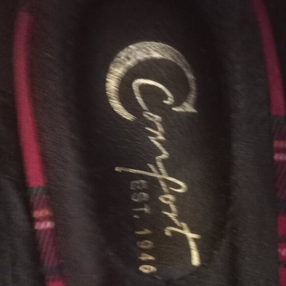 'C Comfort' Est 1946' Plaid/Tartan Platform Block Heeled Shoes Size 7M EUC - Picture 9 of 13